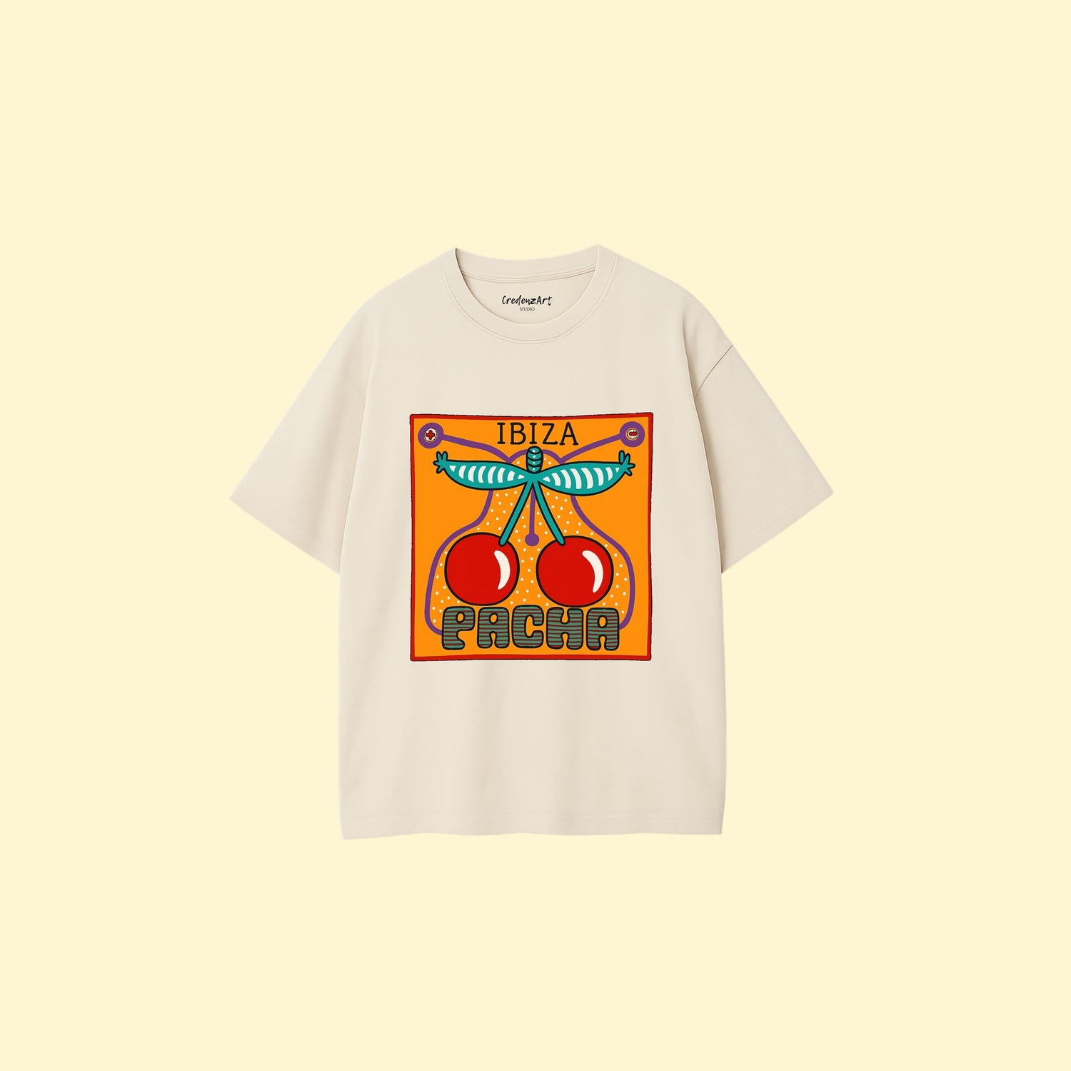 🪩 Ibiza 80s — Retro Island Pacha - Retro Ibiza T-shirts - CredenzArt