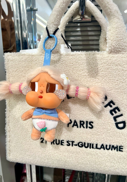 custom crybaby with designer mini bag | handmade pop mart collectible vacation mode