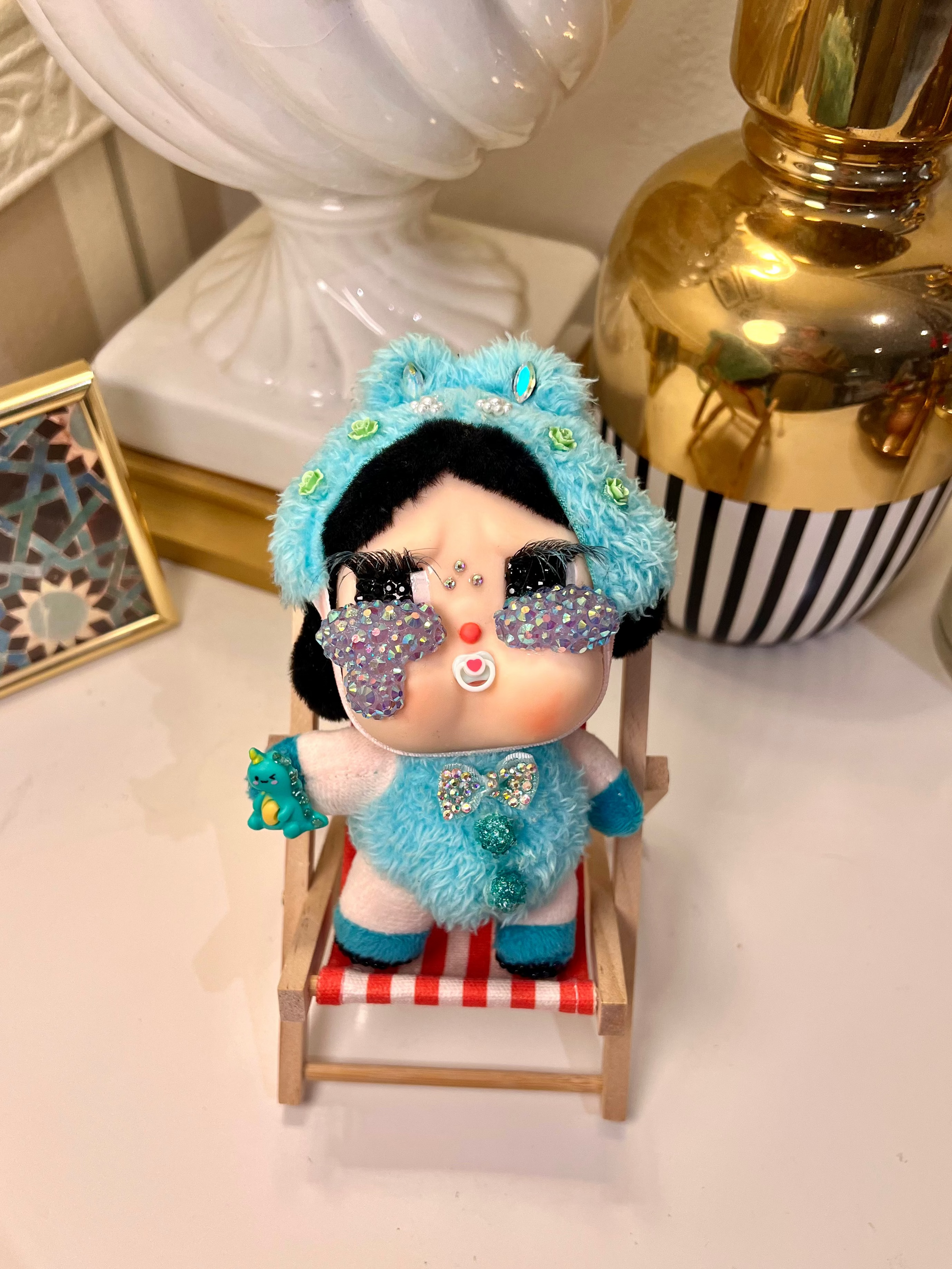 Bedazzled CRYBABY WHAT a FROG, Plush Doll, Crying Again Series