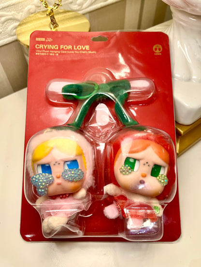 package CRYBABY Crying for Love Series - Vinyl Plush Hanging Card (Love You Cherry Much)