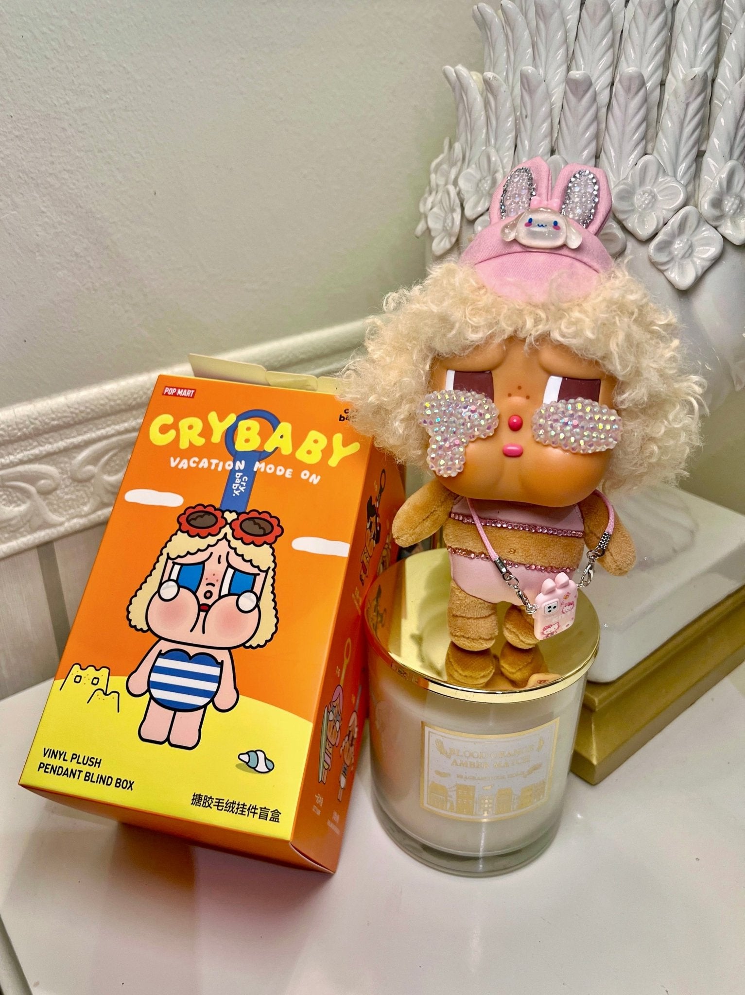 {{ product_title }} | blind box, custom design by CredenzArt. Bedazzled tears and rhinestones