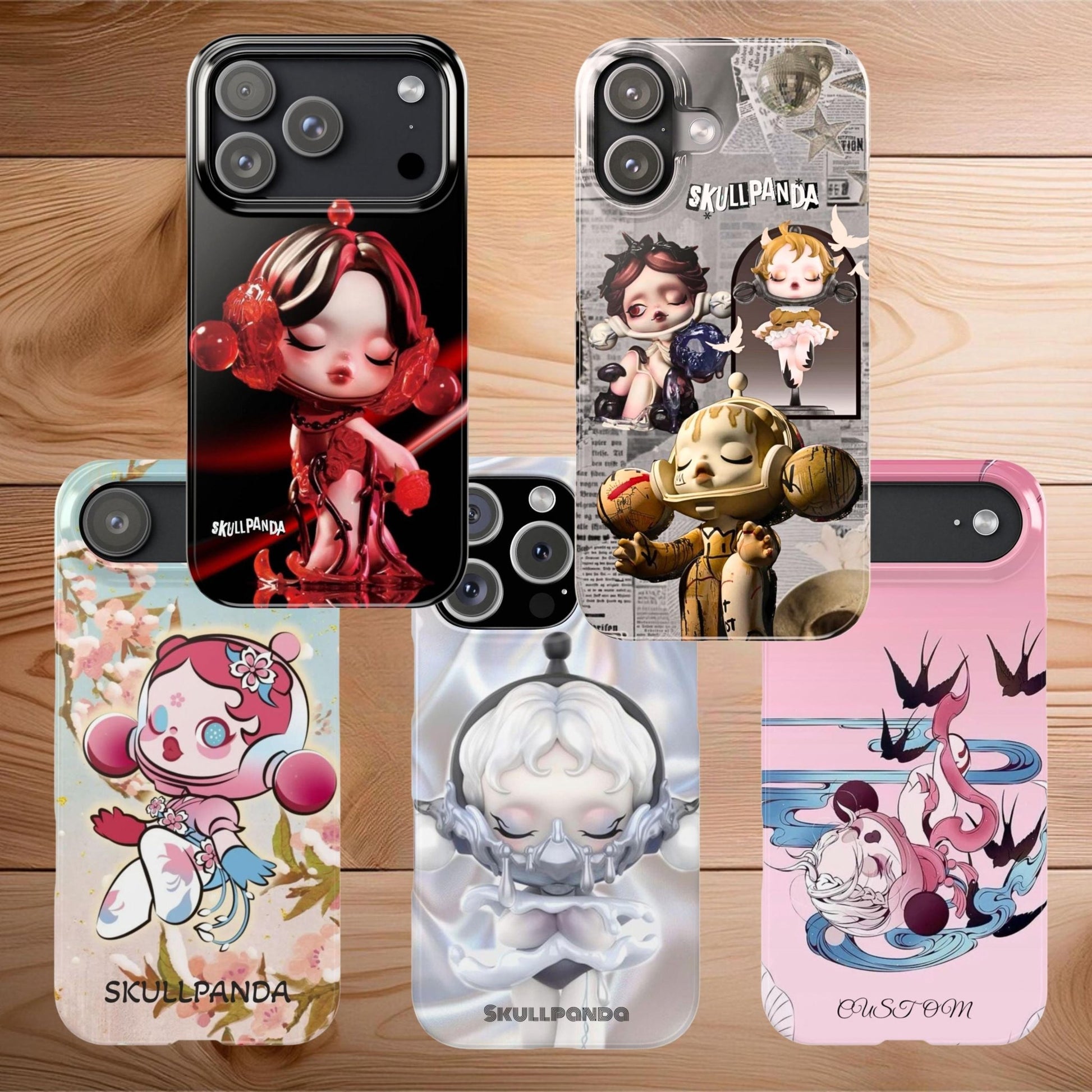 SkullPanda PopMart Phone Case: Artistic Slim Cover – CredenzArt SkullPanda PopMart Phone Case: Artistic Slim Cover – CredenzArt