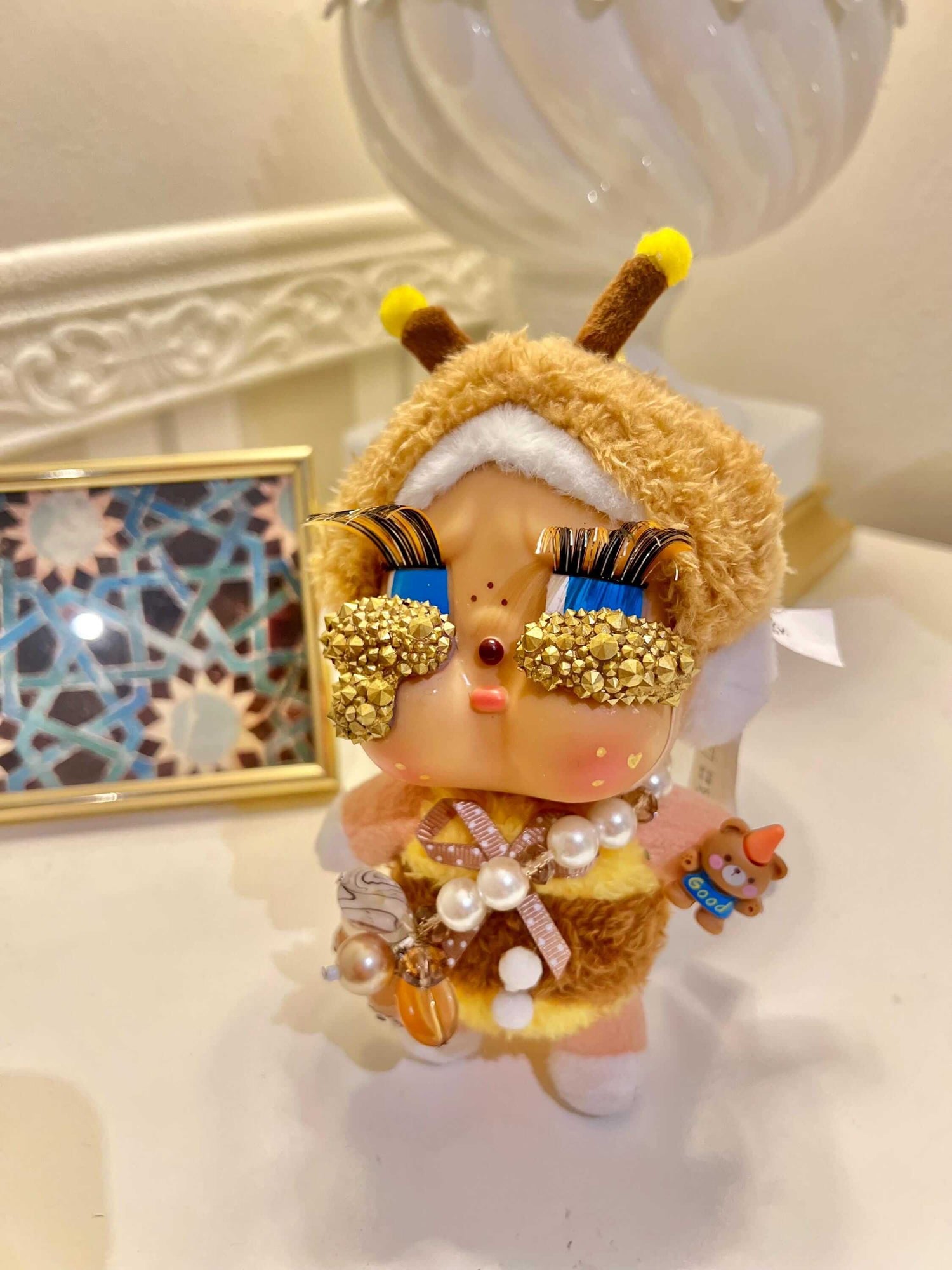 Custom CryBaby Plush, Bedazzle bee Pop Mart Collectibles