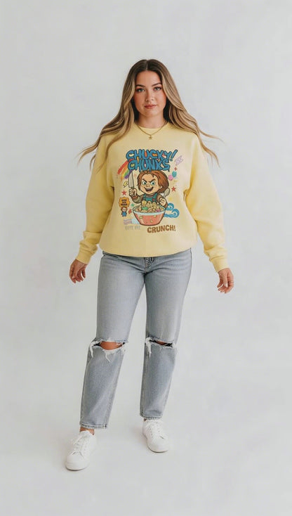 Chucky Chunks T-Shirt: Horror-Müsli-Parodie, Retro-T-Shirt aus den 90ern