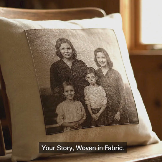 custom pillow family portrait