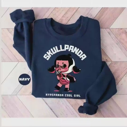 Sudadera Skullpanda: Suéter de anime pastel unisex, regalo de fan de Popmart