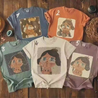 T-shirt CryBaby personnalisé, tee-shirt Crybaby aux couleurs rétro confort, design inspiré de Pop Mart