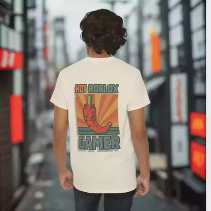 Rolig Roblox-tröja, Gamer-T-shirt: Hot Player unisex-tröja, Grow a Garden Game