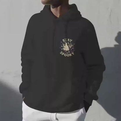 Custom Spooky Season Sweatshirt: Vintage Witch Oversized Halloween Pullover, Black Crewneck